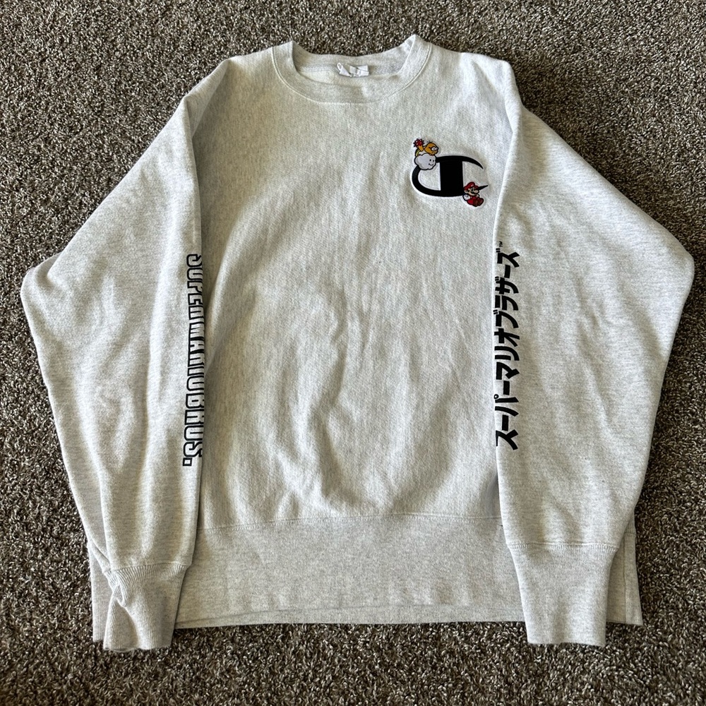 Champion Custom SuperMarioBros Crewneck